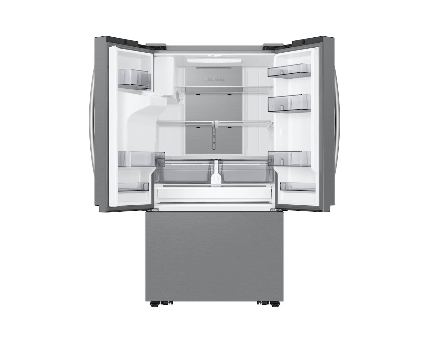 36" 3-Door French Door Counter Depth Refrigerator with External Ice and Water Dispenser and Dual Auto Ice Maker in freezer