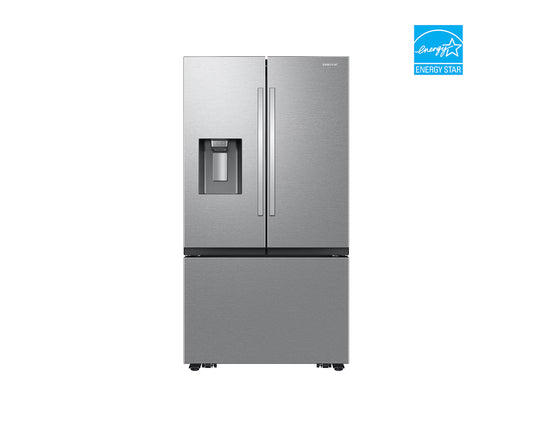 36" 3-Door French Door Counter Depth Refrigerator with External Ice and Water Dispenser and Dual Auto Ice Maker in freezer