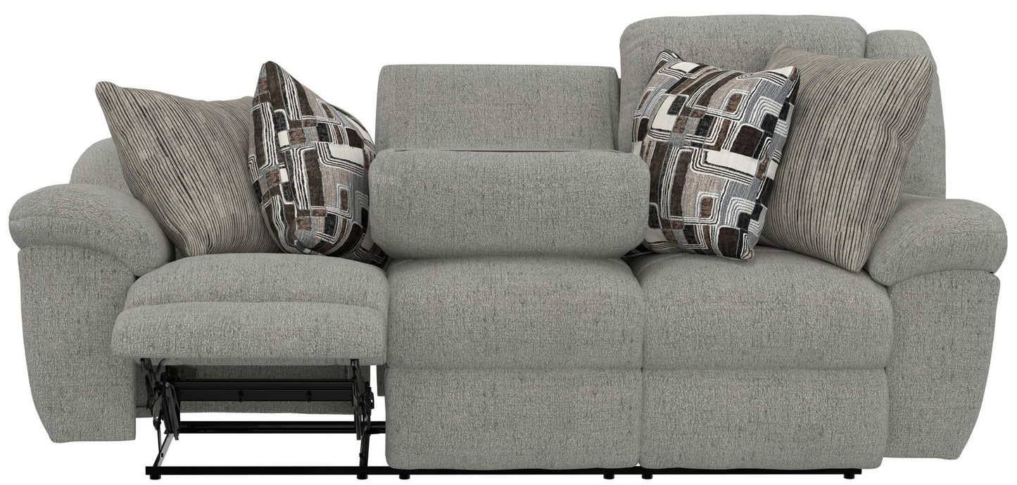 Trifecta - Sofa With 3 Recliners and Drop Down Table