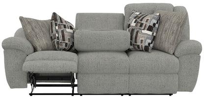 Trifecta - Sofa With 3 Recliners and Drop Down Table