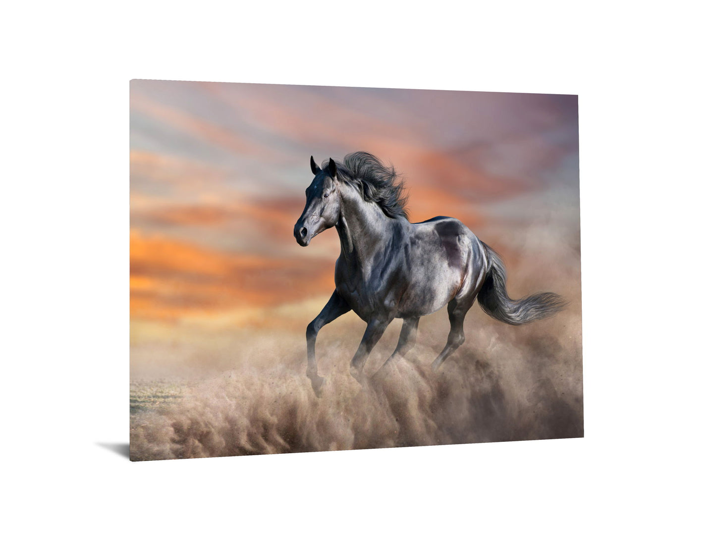 Tempered Glass With Foil - Running Horse - Light Brown