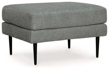 Hazela - 2 Pc. - Chair, Ottoman - Charcoal
