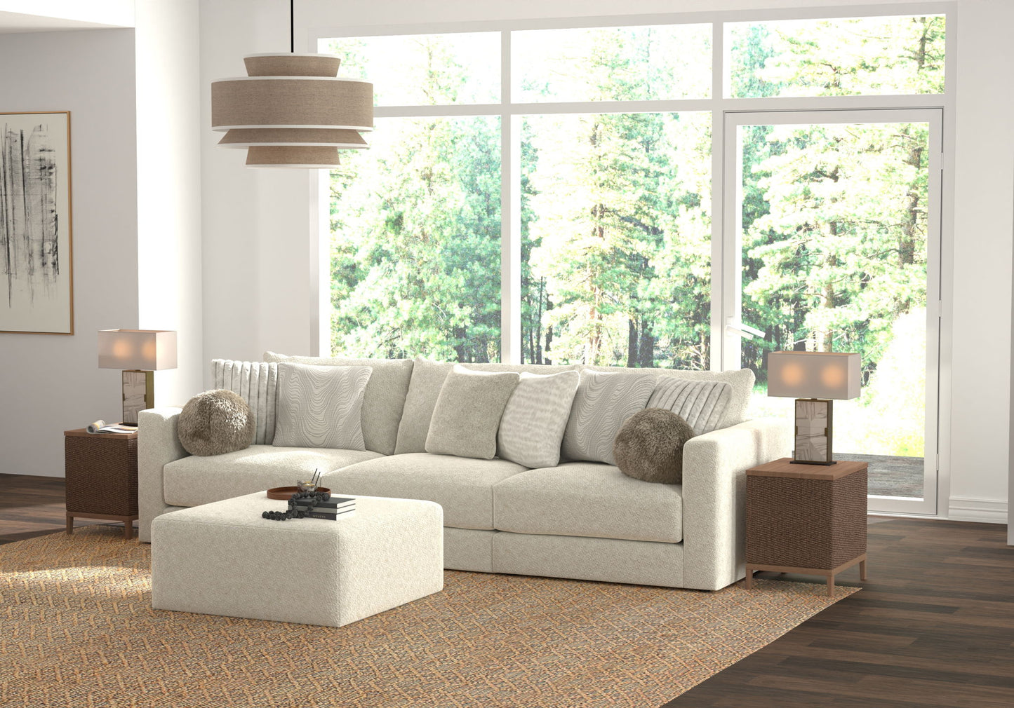 Ritzy - Modular Sofa And Included Cocktail Ottoman