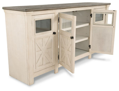 Bolanburg - Extra Large TV Stand - White / Brown / Beige
