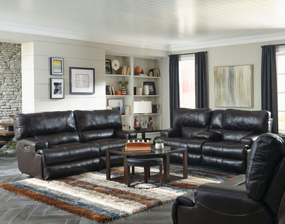 Wembley - Italian Leather Match Power Lay Flat Reclining Sofa With Power Adjustable Headrest & Lumbar - Chocolate