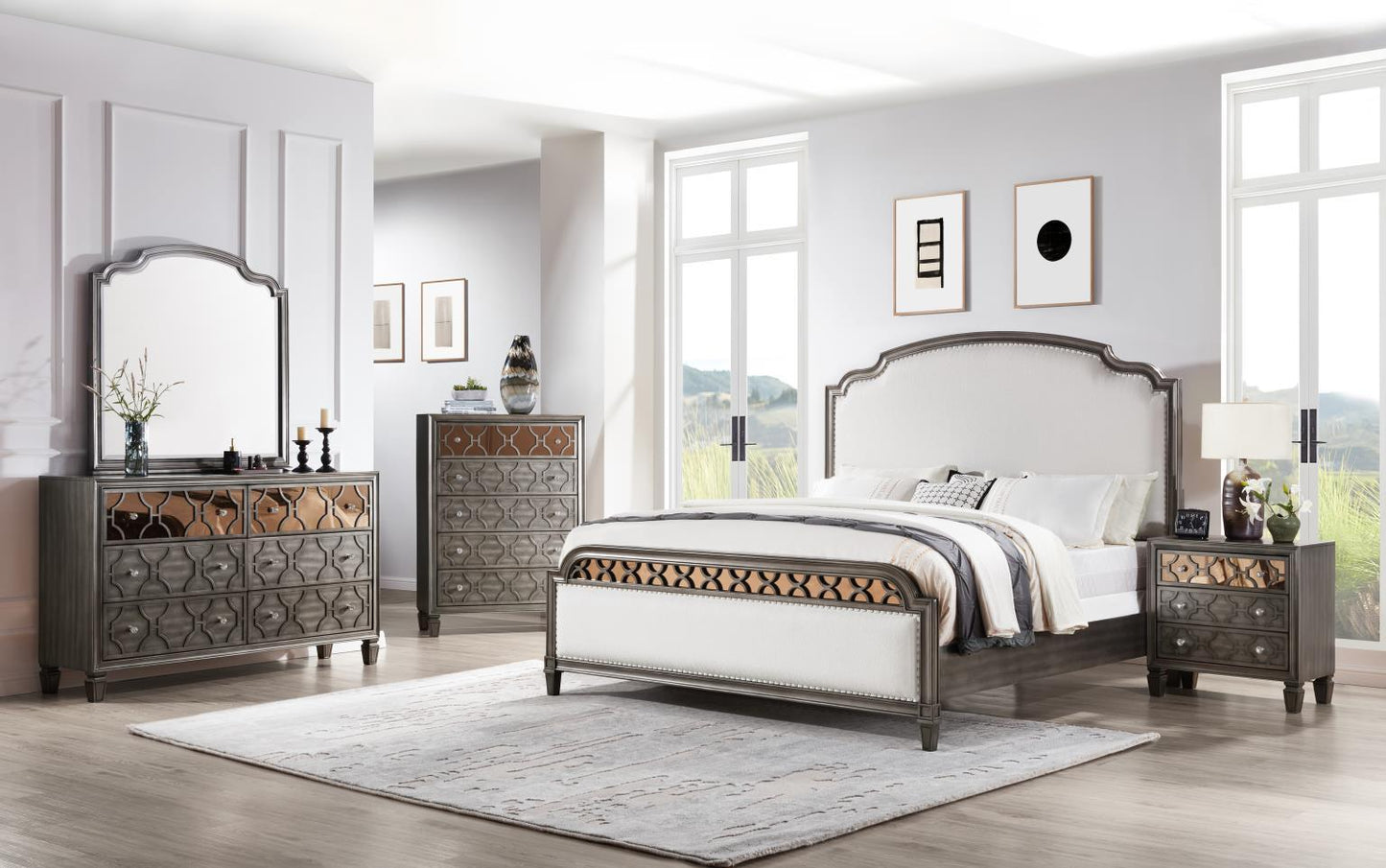 B086 - Nightstand - Gray