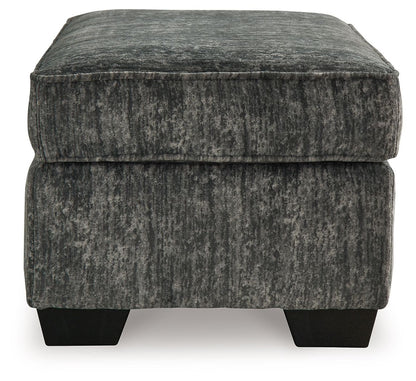 Lonoke - 2 Pc. - Chair And A Half, Ottoman - Gunmetal