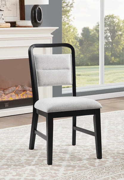 D178 - 5 Piece Dining Room Set (Table, 4 Side Chairs) - Black Ivory