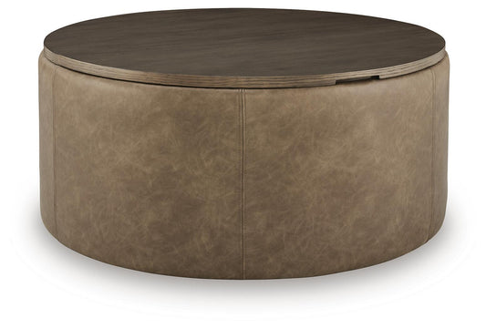 Bethanstone - Storage Ottoman - Warm Brown