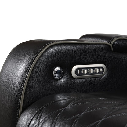 U70 - Power Reclining Sofa With Power Headrest, Reading Light, Massage, Heat, Ambient Lighting - Black