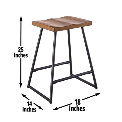 Landon - 3 Piece Counter Height Dining Set - Light Brown
