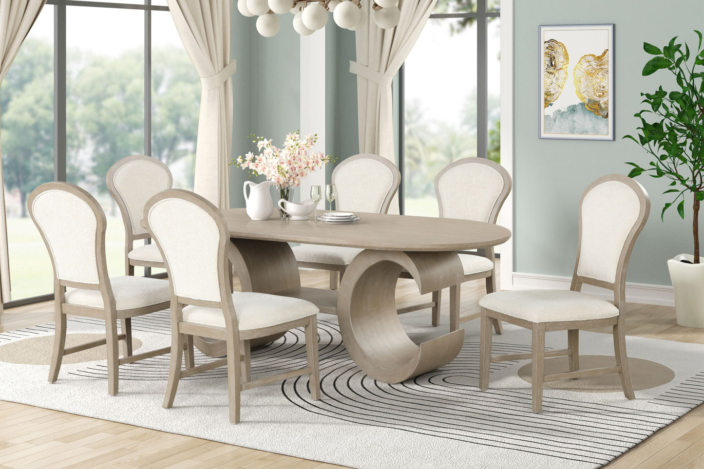Gwendolyn - Server - Cerused Taupe