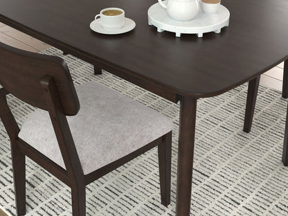 Shorbyn - Dining Room Table Set (Set of 5) - Merlot