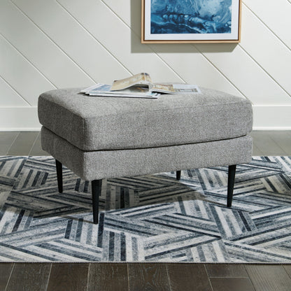 Hazela - 2 Pc. - Chair, Ottoman - Charcoal