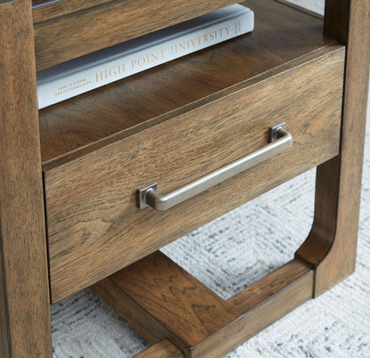 Cabalynn - Square End Table - Light Brown