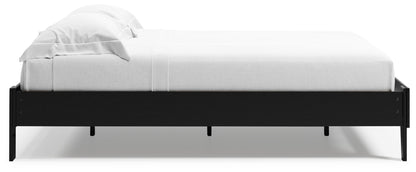 Finch - Queen Platform Bed - Black