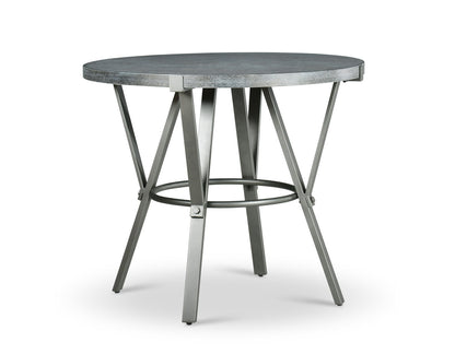 Portland - 3 Piece Dining Set With Round Counter Table - Gray