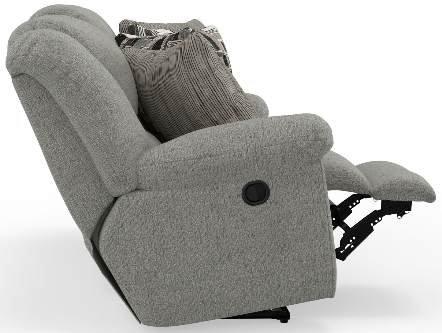 Trifecta - Sofa With 3 Recliners and Drop Down Table