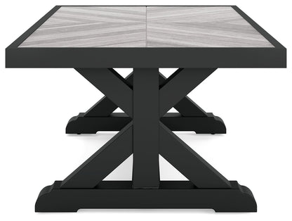 Beachcroft - Rectangular Cocktail Table - Black / Light Gray