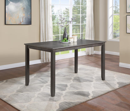 D160 - 7 Piece Dining Room Set (Counter Height Table, 6 Counter Chairs) - Gray