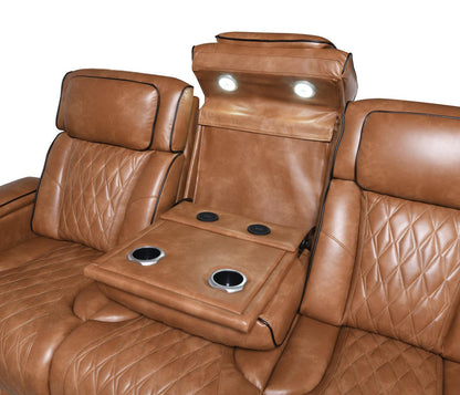 U72 - Power Reclining Sofa - Brown