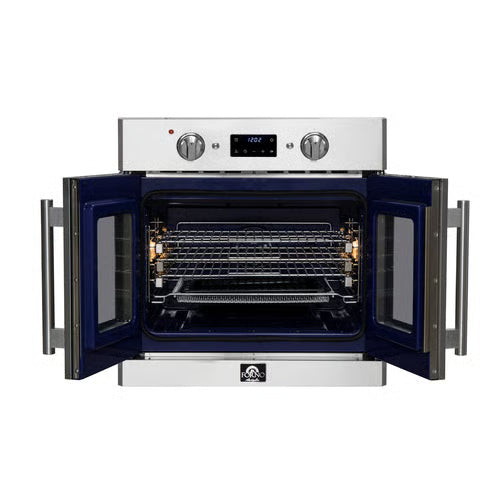Gallico 30 in. Electric French Door Single Wall Oven Stainless Steel