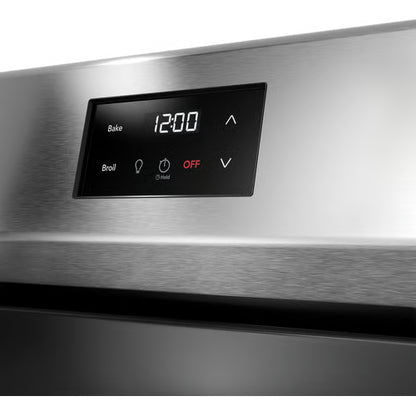 Cocina eléctrica independiente de 30 pulgadas con 5 quemadores en acero inoxidable, con elemento expandible doble y ebullición rápida