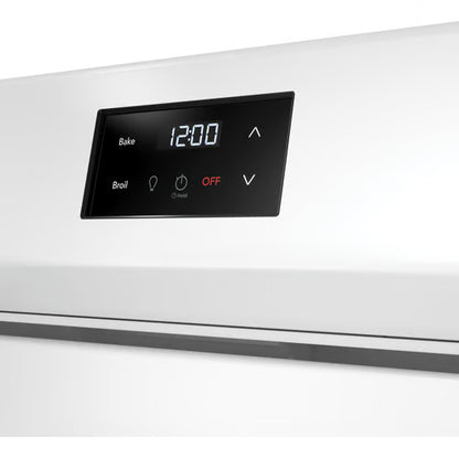 30 in. 5 Burner Element Freestanding Electric Range in White with Dual Expandable Element and Quick Boil