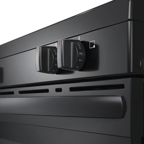 30 in. 5 Burner Element Freestanding Electric Range in Black with EvenTemp and Steam Clean