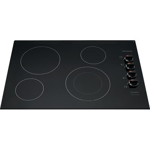 30 in. Electric Cooktop in Black with 4 Burner Elements, including Quick Boil Burner & Ceramic Glass Surface