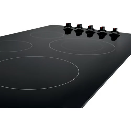 36 in. Radiant Electric Cooktop in Black with 5 Burner Elements, including Quick Boil Burner & Ceramic Glass Surface