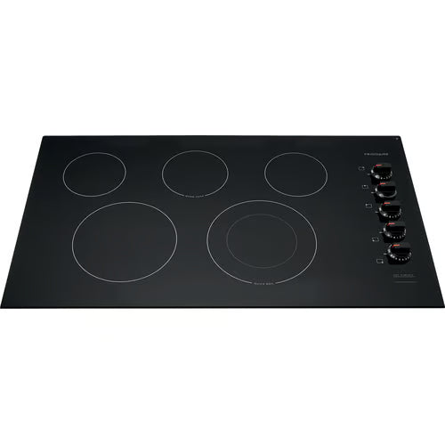 36 in. Radiant Electric Cooktop in Black with 5 Burner Elements, including Quick Boil Burner & Ceramic Glass Surface