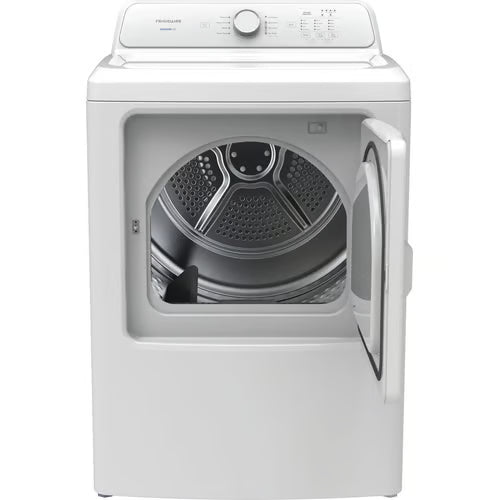 7 cu. ft. Front Load Electric Dryer in White with 8 Dry Cycles