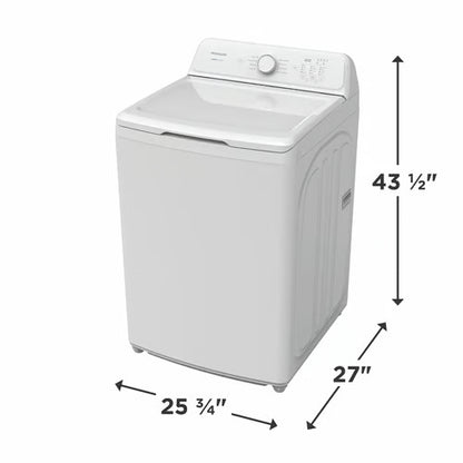 4.1 Cu. Ft. Top Load Washer in White with 8 wash cycles