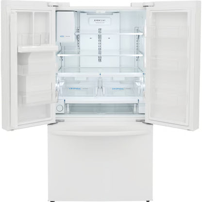 28 Cu. Ft. Standard Depth French Door Refrigerator in White, ENERGY STAR