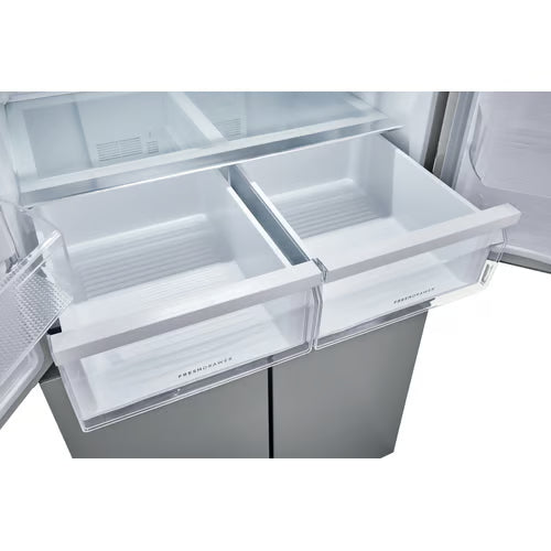 17.4 cu. ft. 4-Door Refrigerator in Fingerprint-Resistant Stainless Look