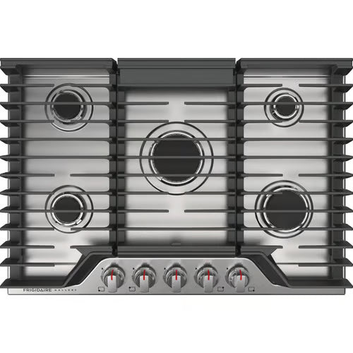 Gallery 30 in. Gas Cooktop in Stainless Steel with 5-Burner Elements, including Quick Boil and Simmer Burner