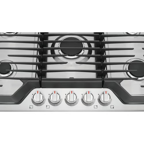 Gallery 36 in. Gas Cooktop in Stainless Steel with 5-Burner Elements, including Quick Boil and Simmer Burner