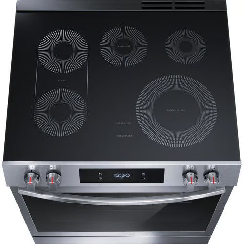 Gallery 30 in. 6.2 cu.ft. 5 Burner Element Slide-In Electric Range w/ Total Convection & Air Fry, SmudgeProof Stainless