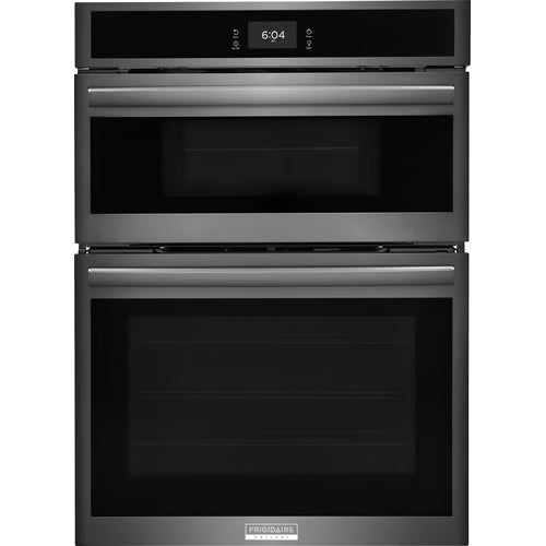 Gallery 30 in Electric Built-In Wall Oven & Microwave Combination w/ Total Convection, SmudgeProof Black Stainless Steel