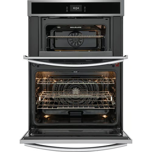 Gallery 30 in. Electric Built-In Wall Oven and Microwave Combination w/ Total Convection, Smudge-Proof Stainless Steel