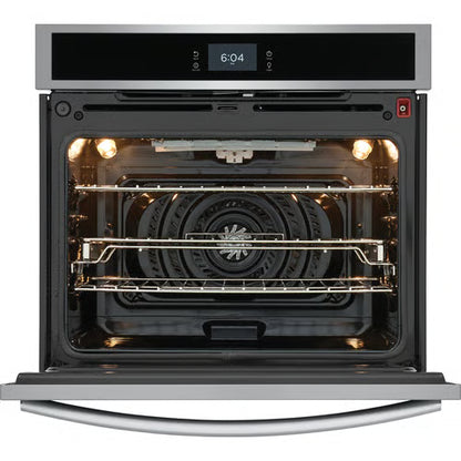 Horno de pared eléctrico empotrable Gallery de 30 pulgadas con convección total en acero inoxidable resistente a las manchas
