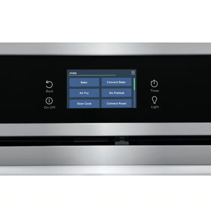 Horno de pared eléctrico empotrable Gallery de 30 pulgadas con convección total en acero inoxidable resistente a las manchas