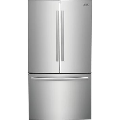 Refrigerador Gallery de 29 pies cúbicos con puerta francesa y profundidad estándar en acero inoxidable resistente a las manchas con dispensador de agua interno
