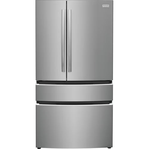 Gallery 21.4 cu. ft. Counter Depth 4-Door French Door Refrigerator in Stainless Steel with Internal Water Dispenser