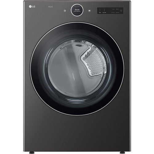 7.4 cu. ft. Vented Stackable SMART Electric Dryer in Black Steel with TurboSteam and AI Sensor Dry Technology