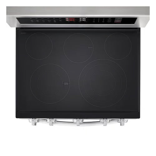 30 in. 7.3 cu. ft. 5 Element Smart Electric Double Oven Freestanding Range in Stainless Steel with ProBake Convection