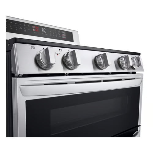 30 in. 7.3 cu. ft. 5 Element Smart Electric Double Oven Freestanding Range in Stainless Steel with ProBake Convection