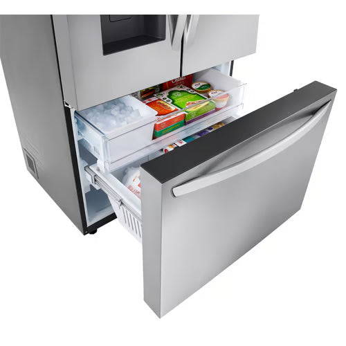 26 cu. ft. Smart Counter-Depth MAX French Door Refrigerator with Dual Ice Makers in PrintProof Stainless Steel