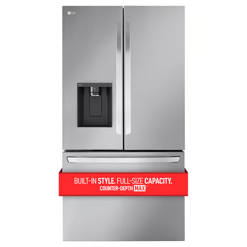 26 cu. ft. Smart Counter-Depth MAX French Door Refrigerator with Dual Ice Makers in PrintProof Stainless Steel
